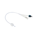KRUUSE Foley Catheter, silicone 8 Fr/11 3/4 in, (2,6 mm x 30 cm), 5/pk